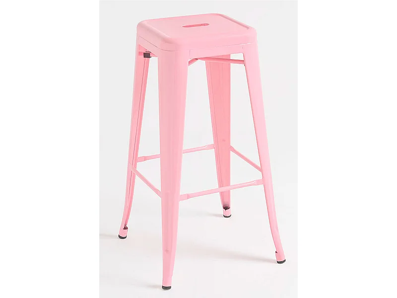 Lote de 6 Taburetes Torix Altos - Rosa