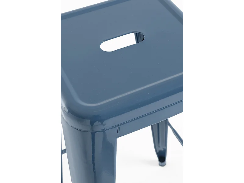 Lote de 6 Taburetes Torix Altos - Azul Petróleo