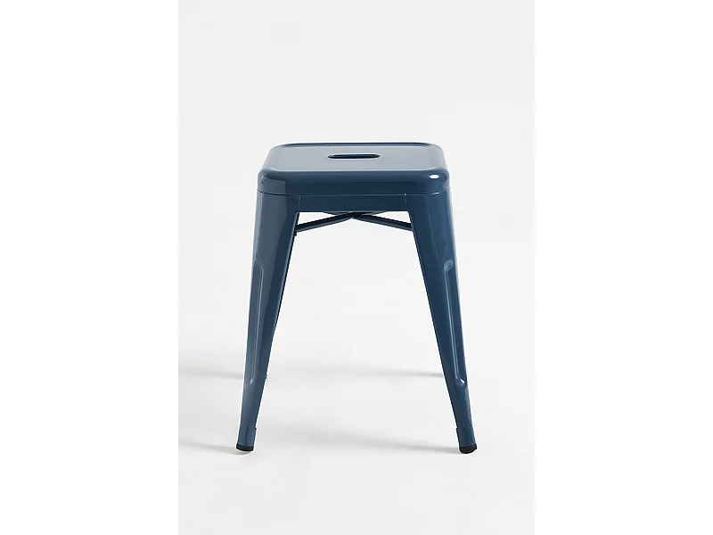 Lote de 4 Taburetes Torix Pequeños - Azul Petróleo