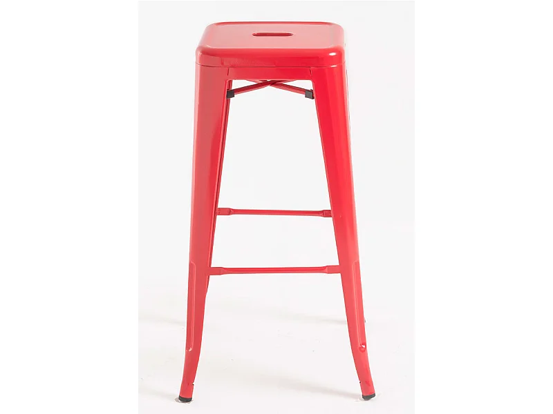 Lote de 2 Taburetes Torix Altos 76 cm - Rojo