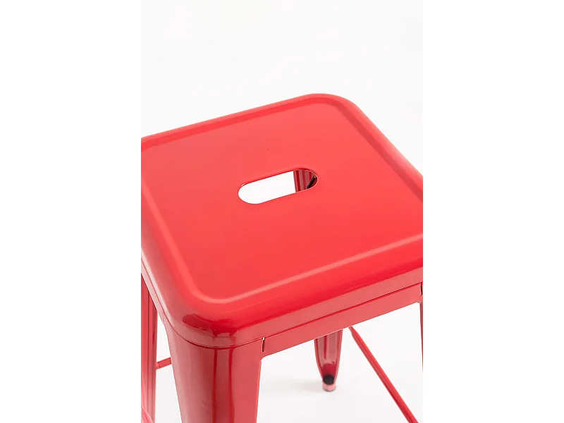 Lote de 2 Taburetes Torix Altos 76 cm - Rojo