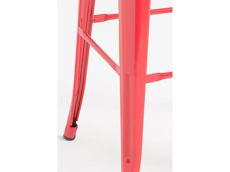 Lote de 2 Taburetes Torix Altos 76 cm - Rojo