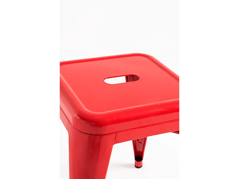 Lote de 4 Taburetes Torix Pequeños - Rojo