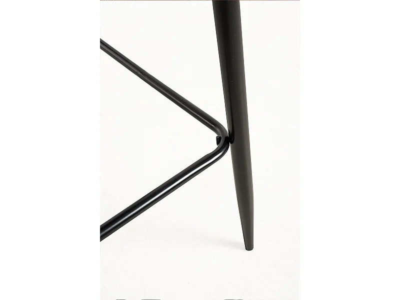 Lote de 2 Taburetes Black Teok Polipiel Marrón Vintage