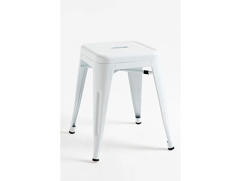 Lote de 2 Taburetes Torix Pequeños - Blanco