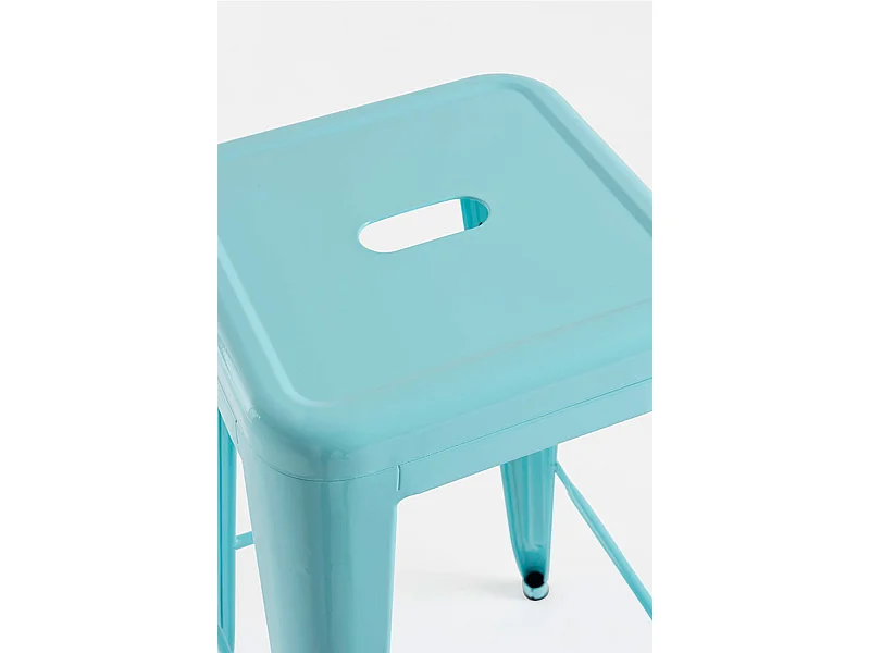 Lote de 2 Taburetes Torix Altos - Azul cielo