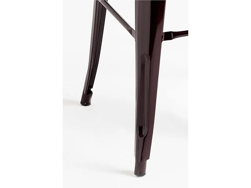 Lote de 6 Taburetes Torix Altos - Marrón