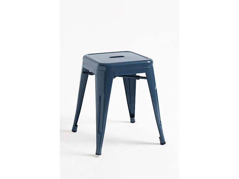Lote de 2 Taburetes Torix Pequeños - Azul Petróleo
