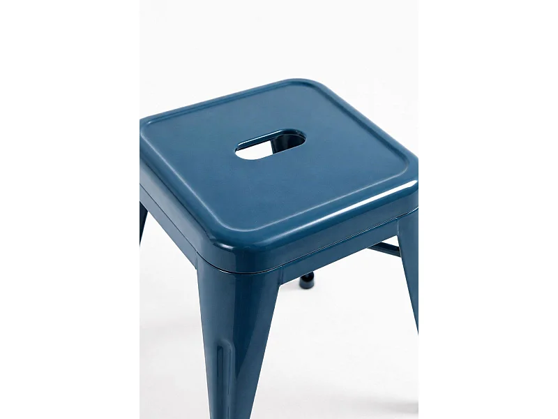 Lote de 2 Taburetes Torix Pequeños - Azul Petróleo