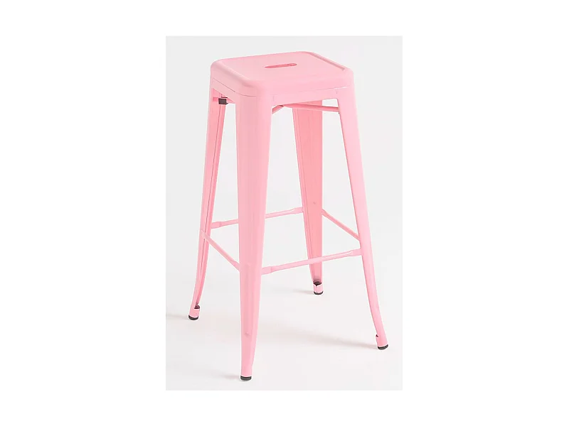 Lote de 4 Taburetes Torix Altos - Rosa