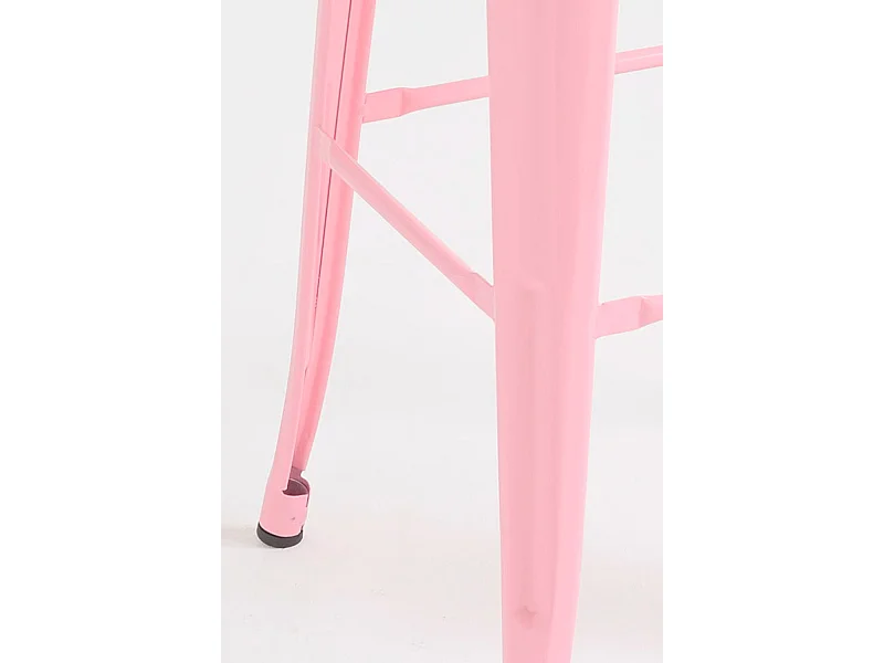 Lote de 4 Taburetes Torix Altos - Rosa