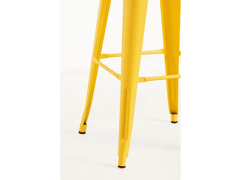 Lote de 6 Taburetes Torix Respaldo - Amarillo Cuarzo