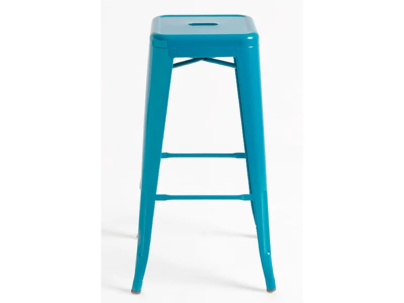 Lote de 2 Taburetes Torix Altos - Verde azulado