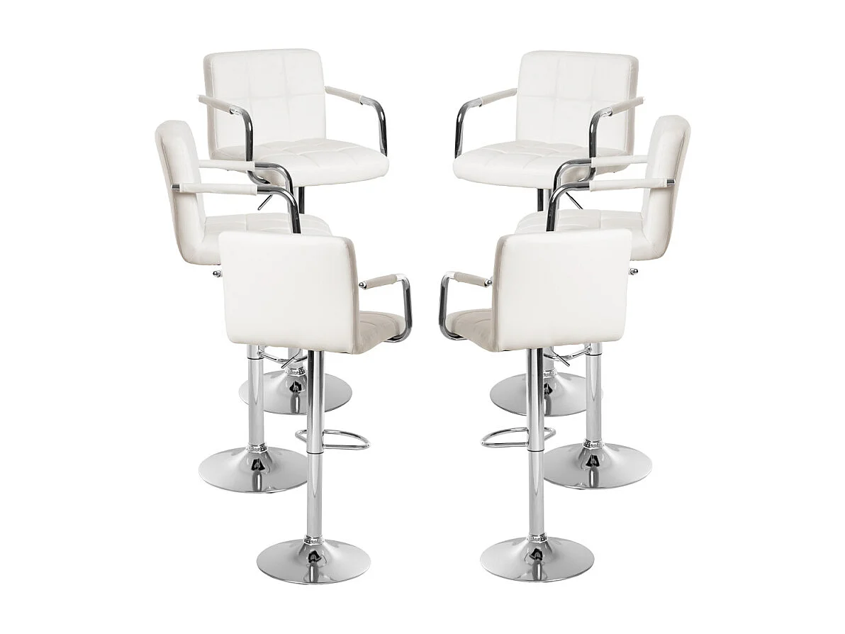 Lote de 6 Taburetes Vapen - Blanco