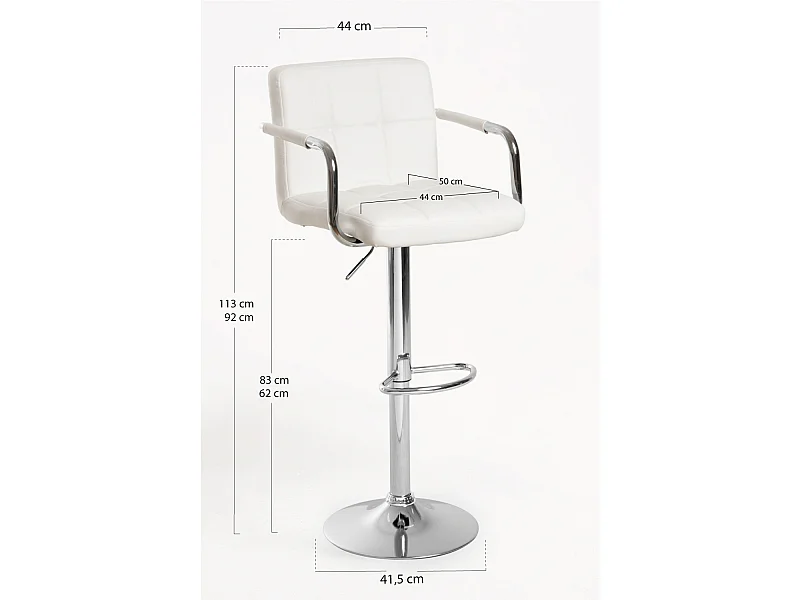 Lote de 6 Taburetes Vapen - Blanco