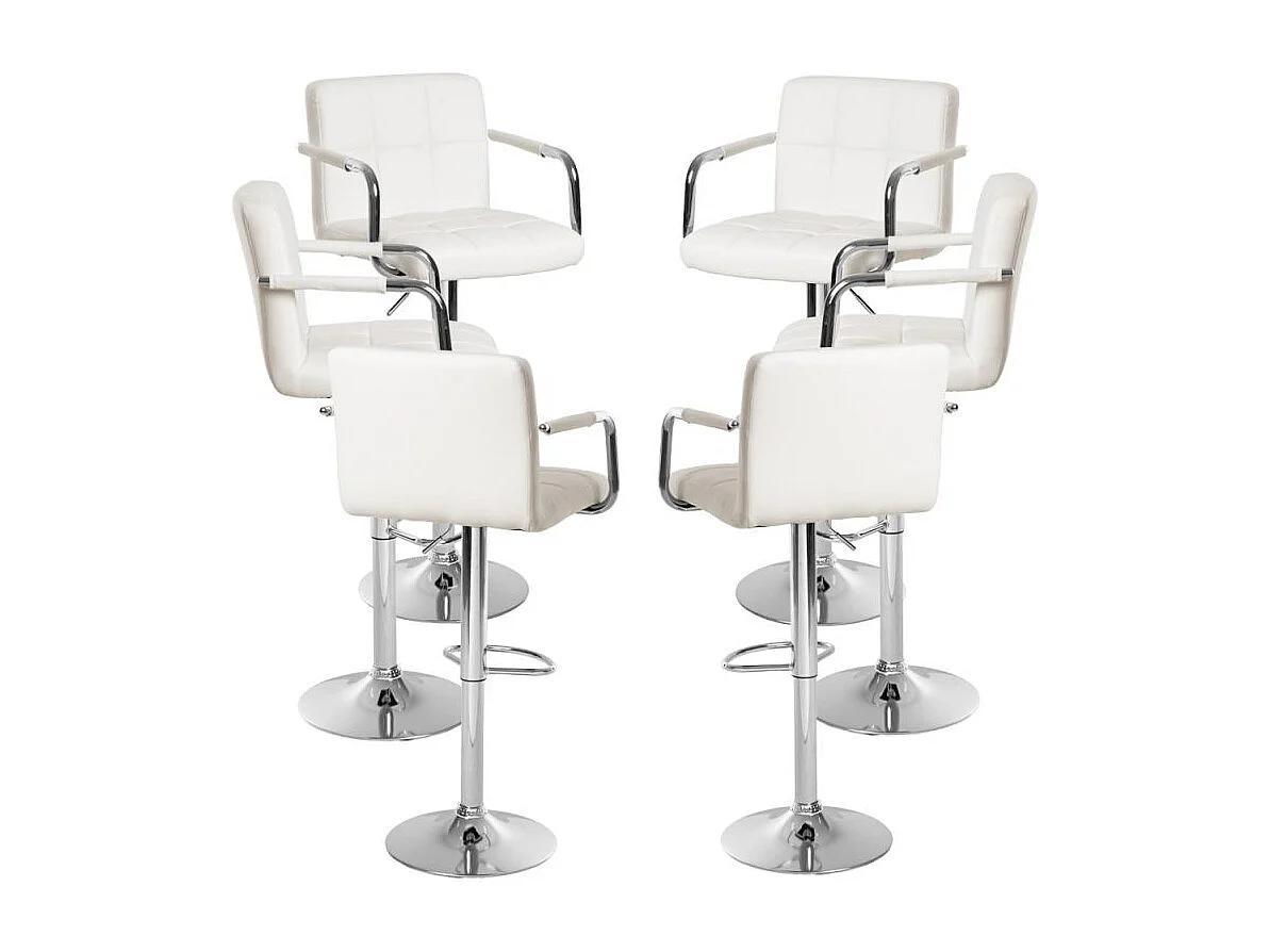 Lote de 6 Taburetes Vapen - Blanco