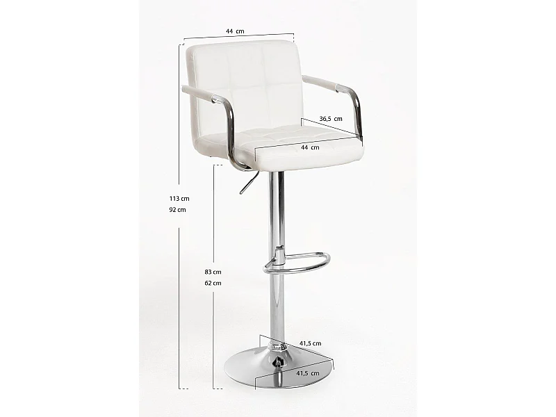 Lote de 6 Taburetes Vapen - Blanco