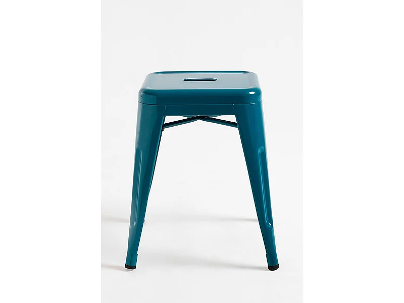 Lote de 2 Taburetes Torix Pequeños - Verde azulado