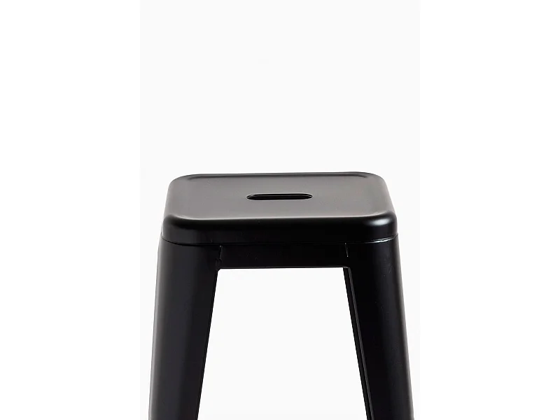 Lote de 4 Taburetes Torix Altos - Negro mate