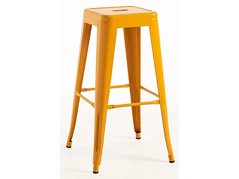 Lote de 4 Taburetes Torix Altos - Naranja Azafrán