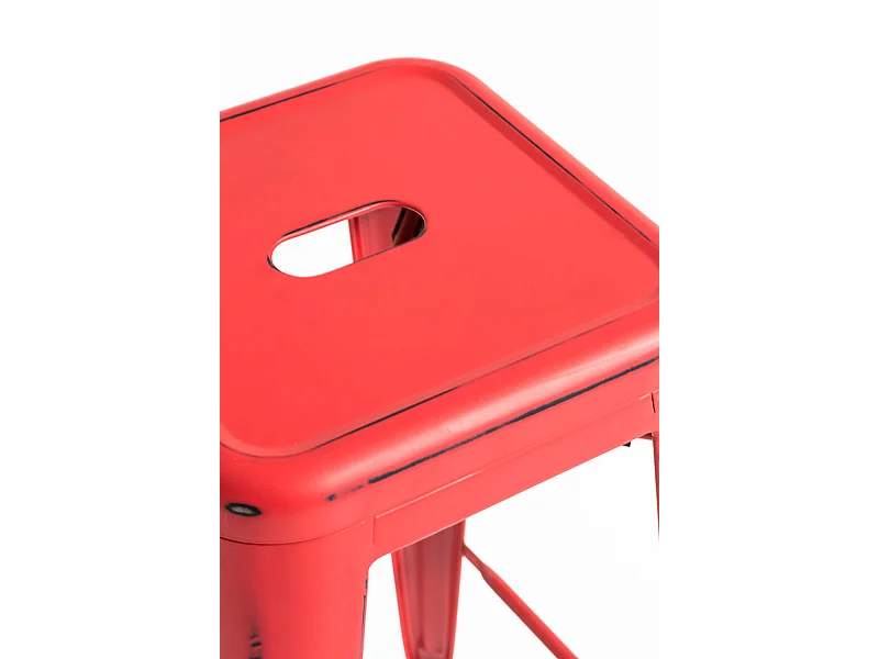 Lote de 2 Taburetes Torix Vintage - Rojo vintage