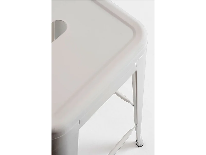 Lote de 4 Taburetes Torix Altos - Blanco