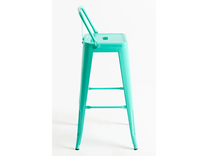 Lote de 6 Taburetes Torix Respaldo - Verde menta
