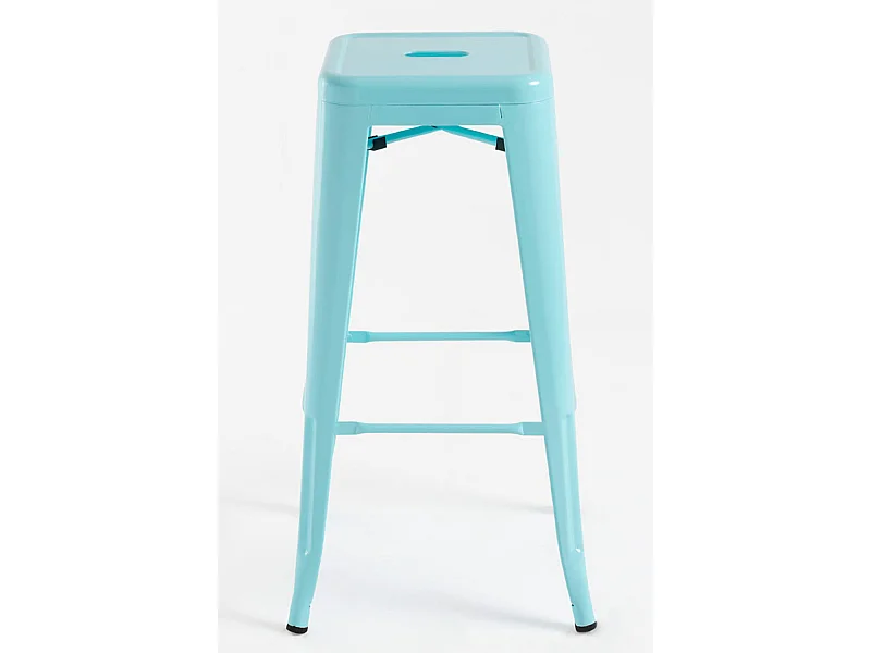 Lote de 4 Taburetes Torix Altos - Azul cielo