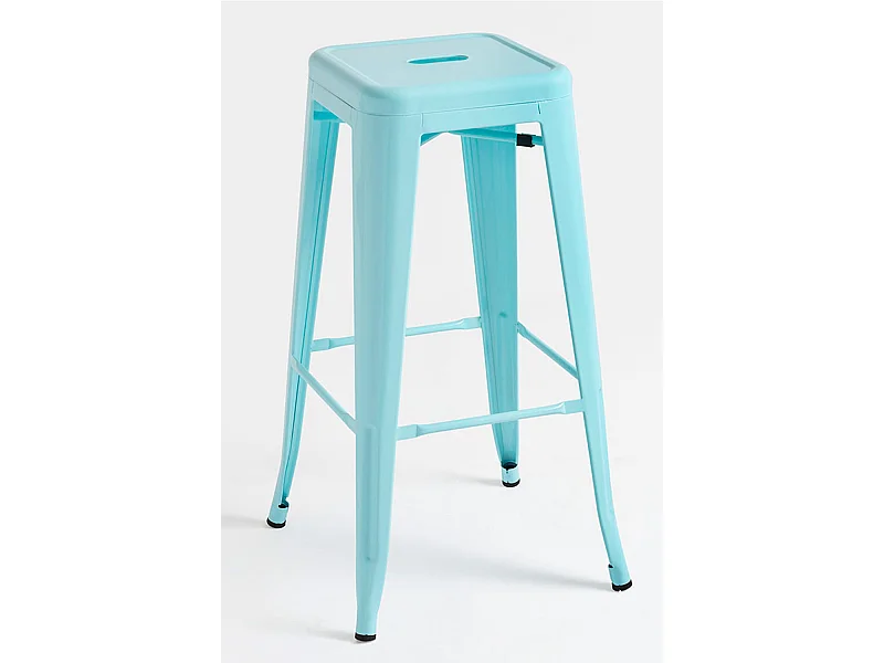 Lote de 4 Taburetes Torix Altos - Azul cielo