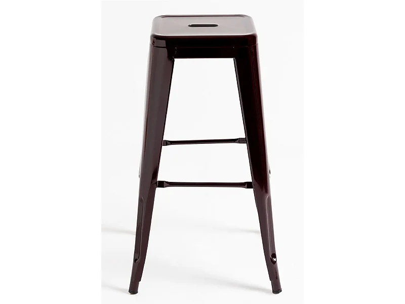 Lote de 2 Taburetes Torix Altos - Marrón