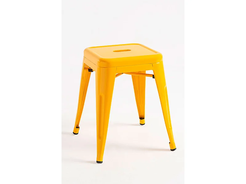 Lote de 4 Taburetes Torix Pequeños - Amarillo