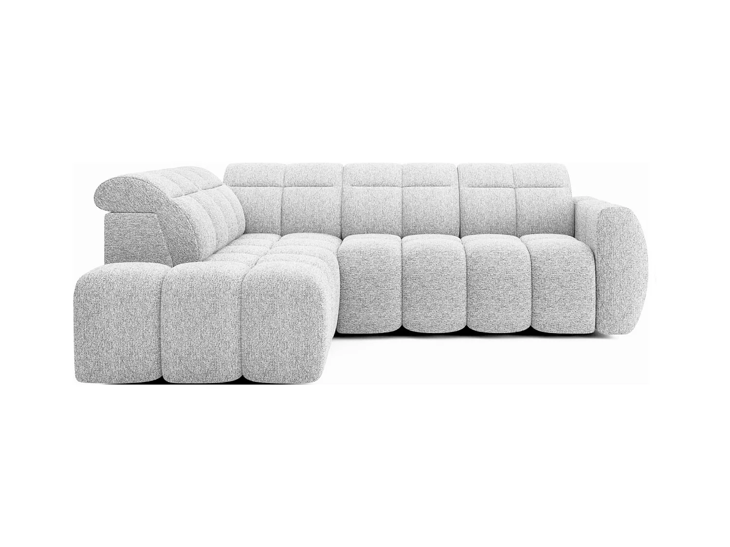 Canapé d’angle tissu Boboon – Convertible et coffre-Couleur Orange-angle gauche