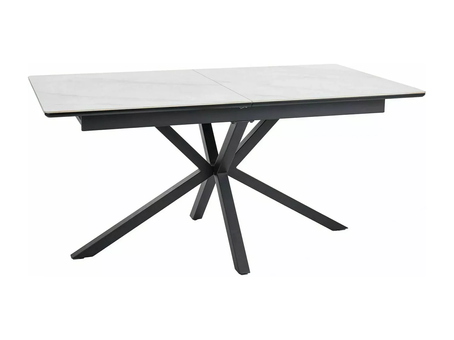 Tavolo da pranzo Logan/90x160-200/Bianco&Nero