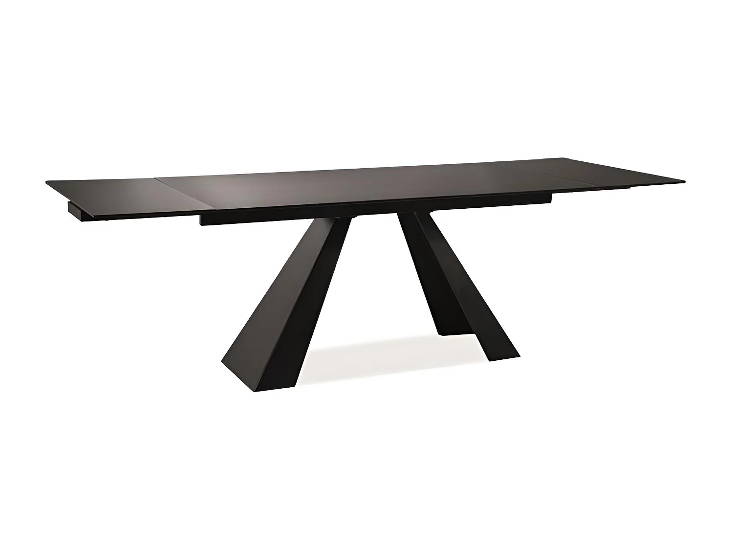 Tavolo da pranzo Salvadore/90x160-240/Nero opaco