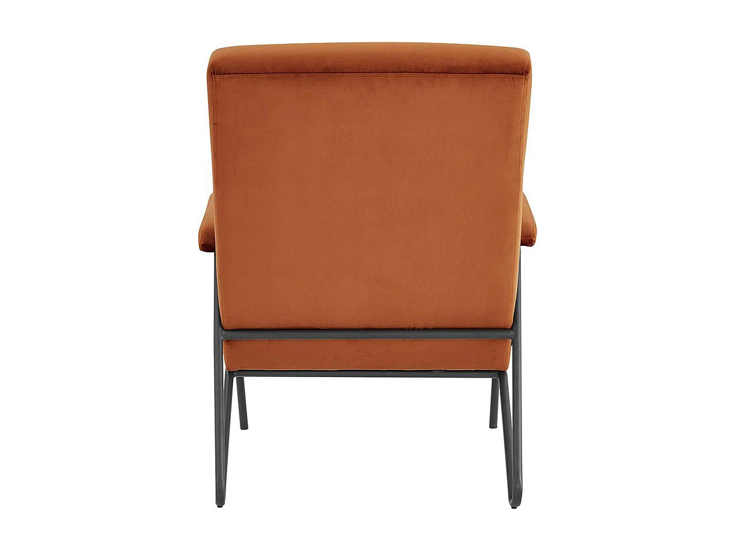 Ronda | Fauteuil in fluweel koper