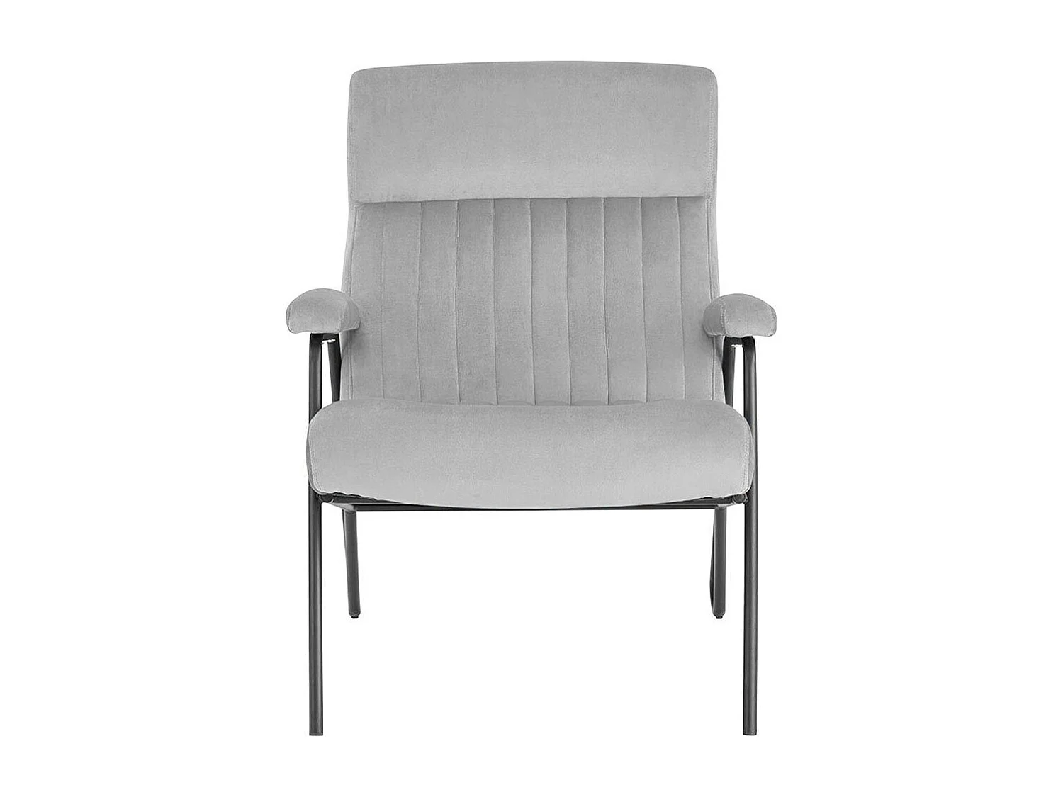 Ronda | Fauteuil en velours gris