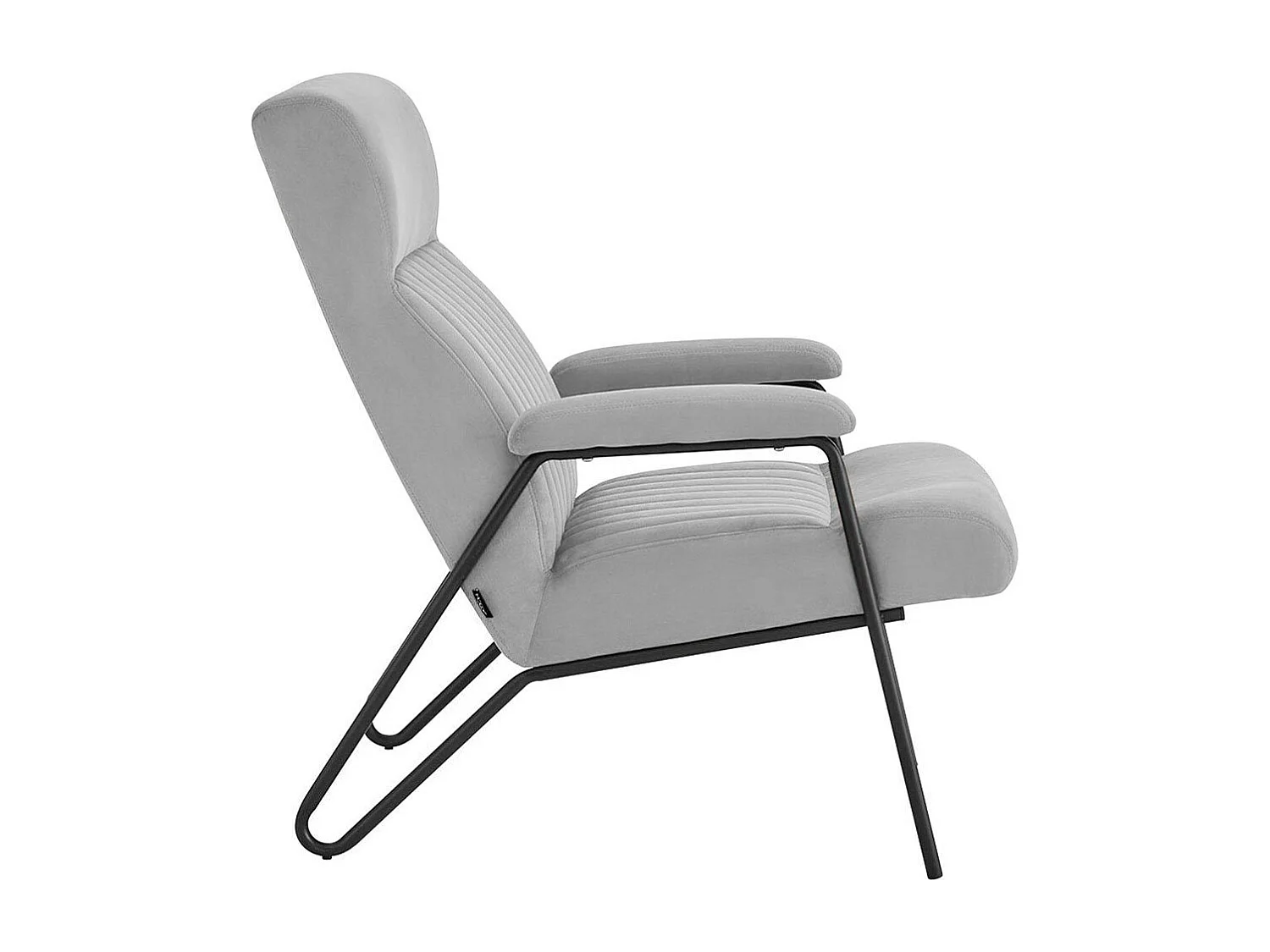 Ronda | Fauteuil en velours gris