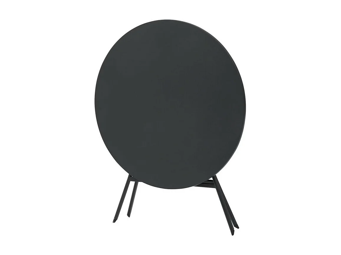 Table ronde pliante Greensboro 4p graphite Hespéride