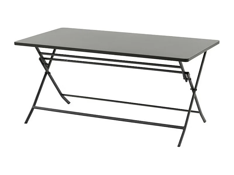 Table rectangulaire pliante Greensboro 6p graphite Hespéride
