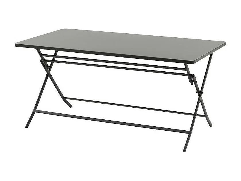 Table rectangulaire pliante Greensboro 6p graphite Hespéride