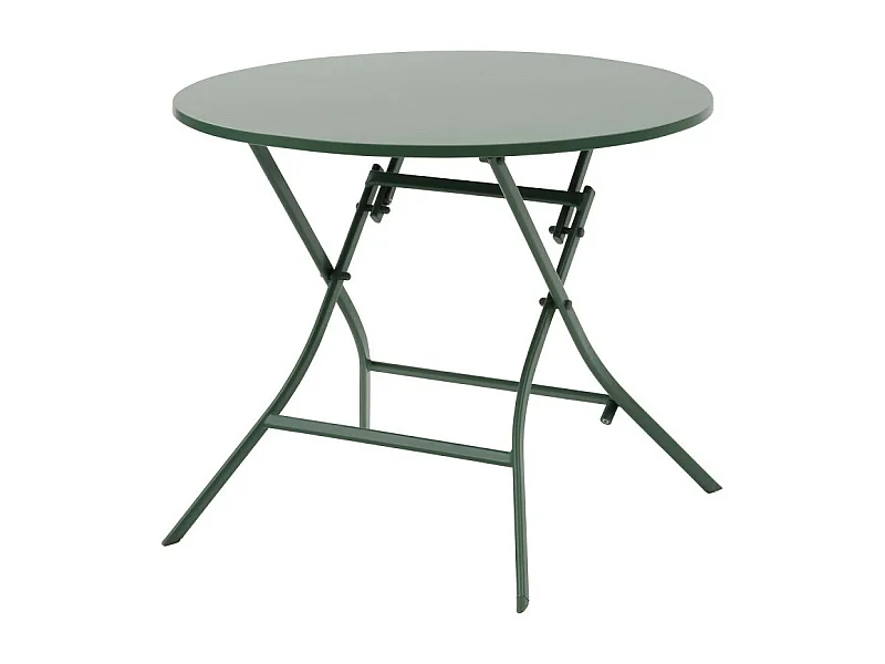 Table ronde pliante Greensboro 4p olive Hespéride