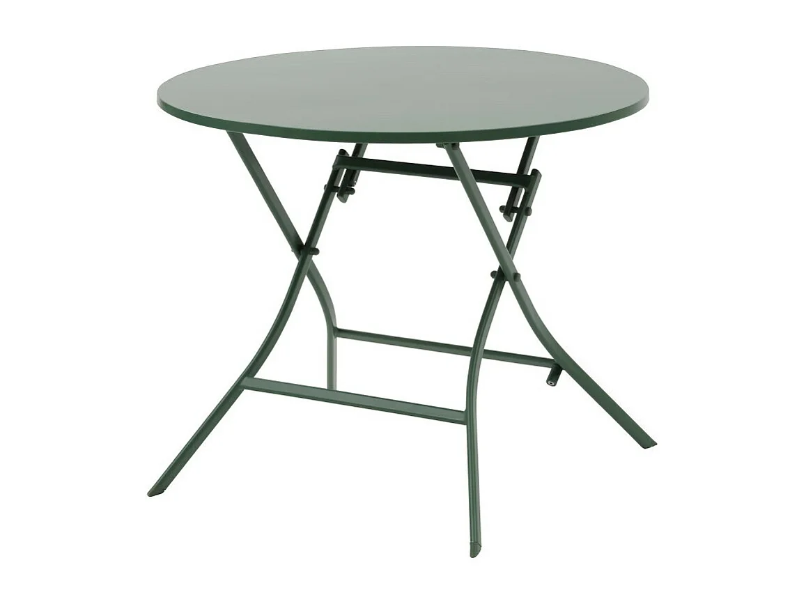 Table ronde pliante Greensboro 4p olive Hespéride