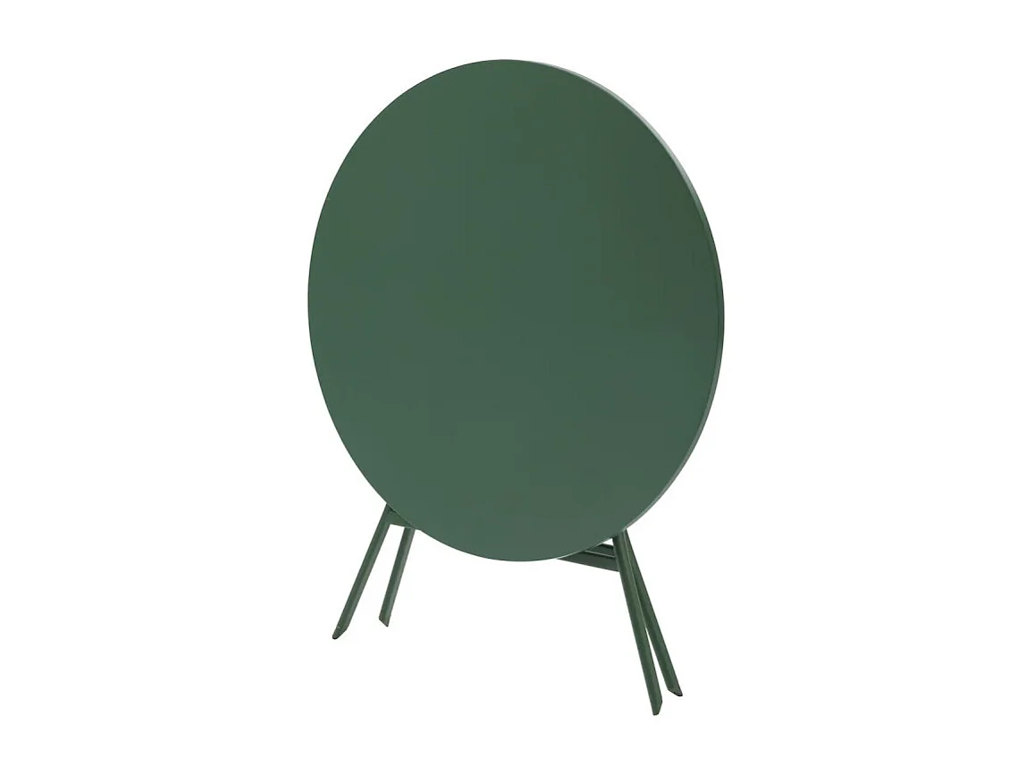 Table ronde pliante Greensboro 4p olive Hespéride