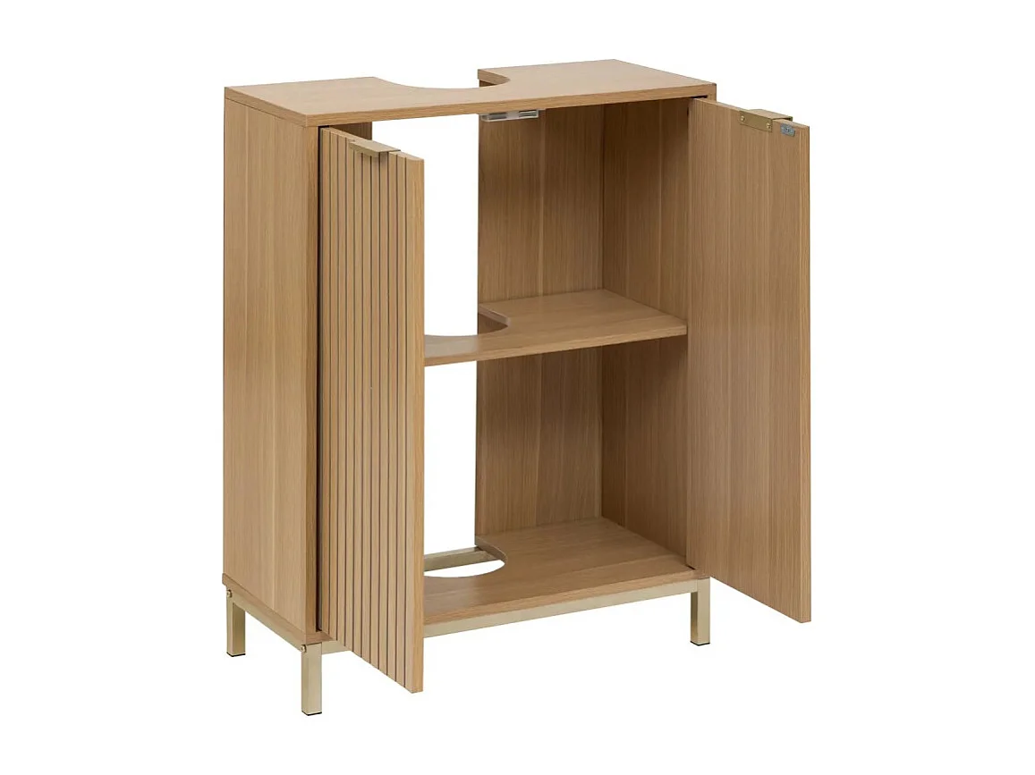 Meuble Sous Lavabo "Tasso" 80cm Naturel