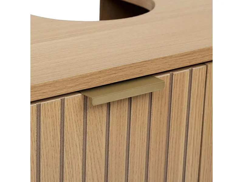 Meuble Sous Lavabo "Tasso" 80cm Naturel