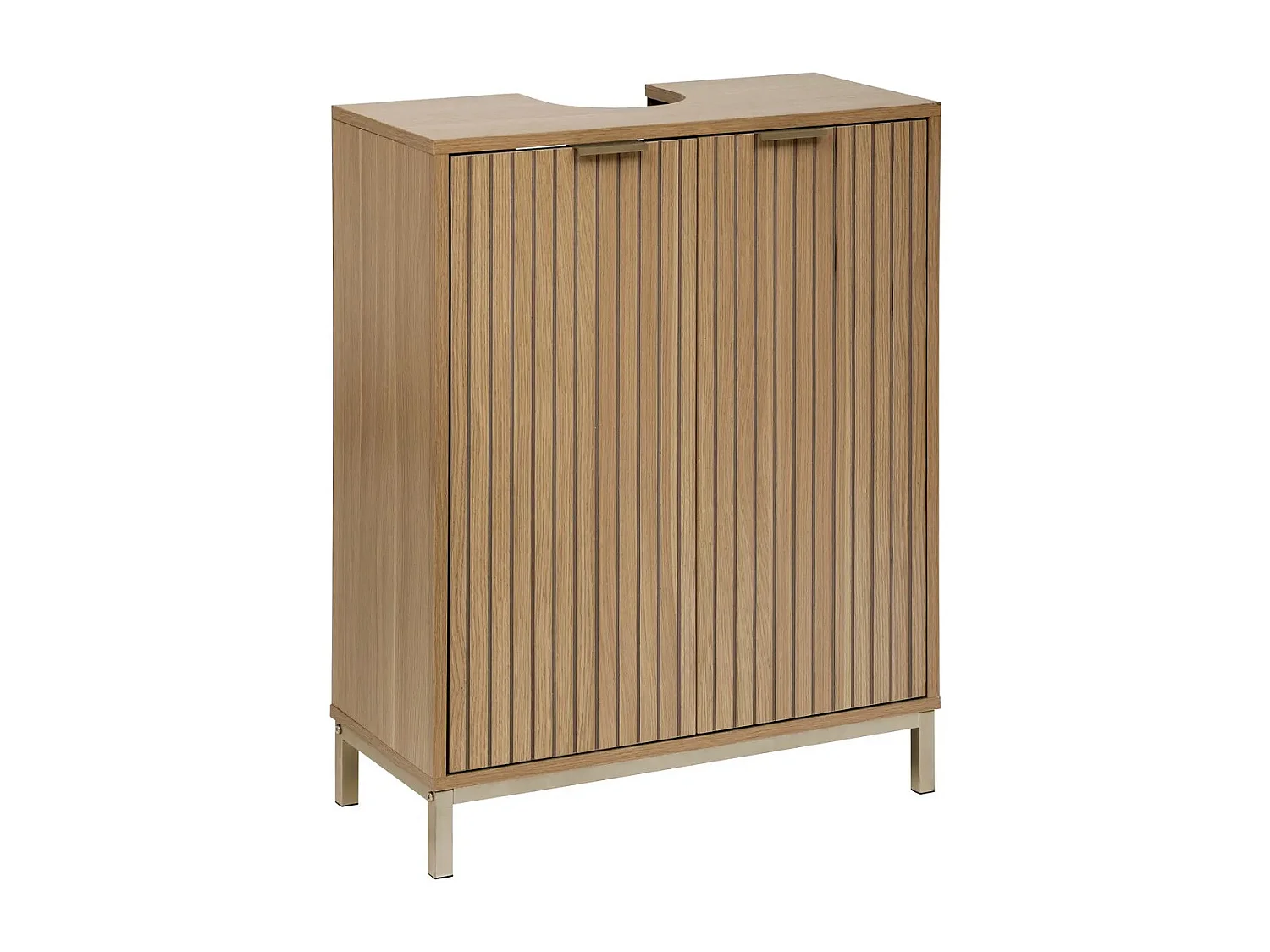 Meuble Sous Lavabo "Tasso" 80cm Naturel