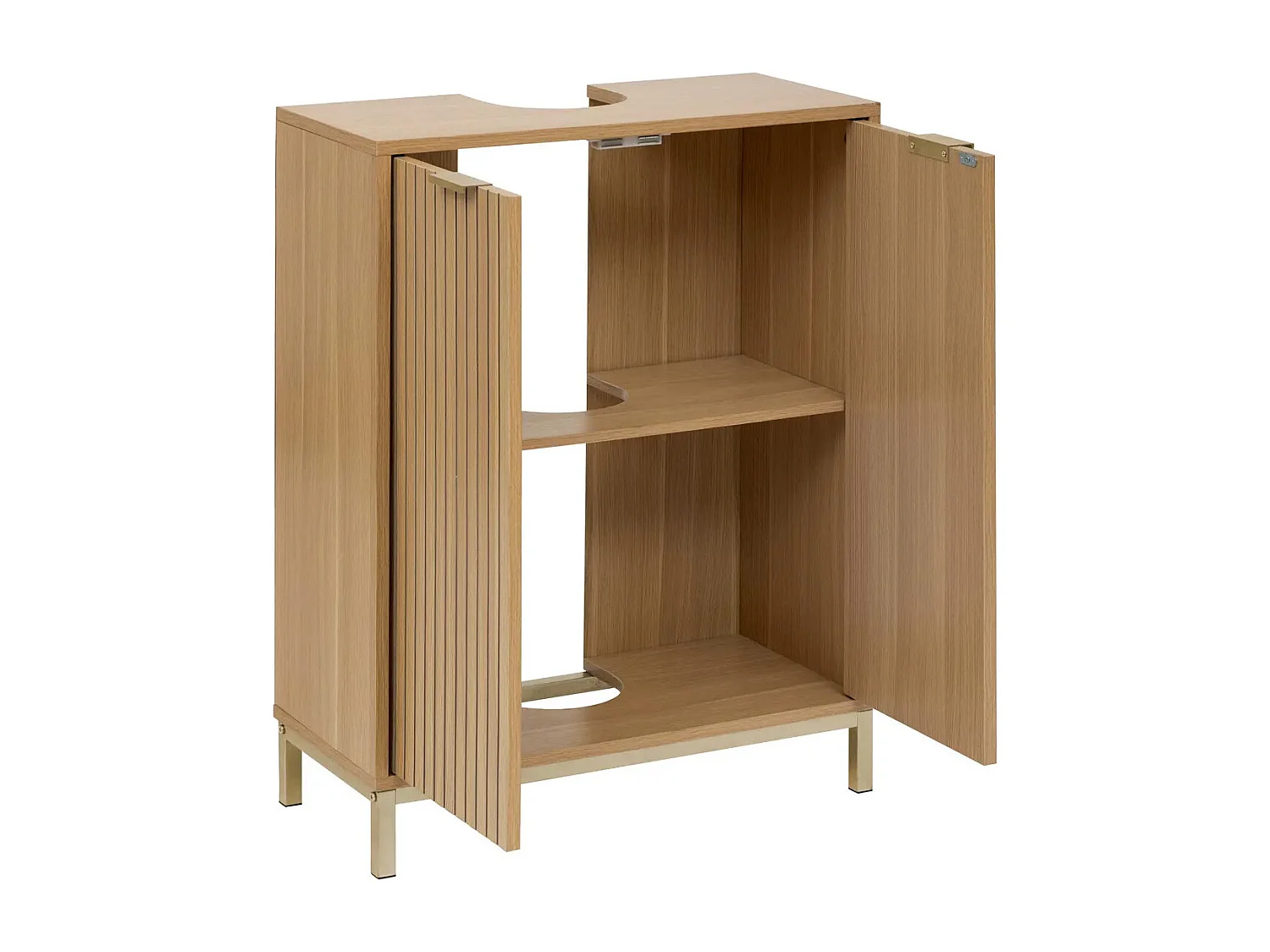 Meuble Sous Lavabo "Tasso" 80cm Naturel