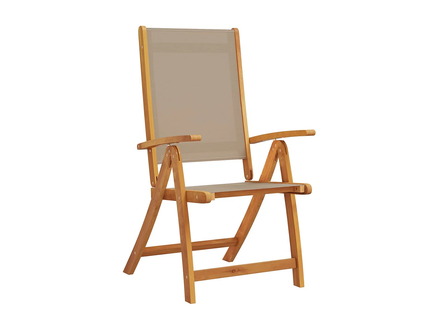 Juego comedor de jardín 9 piezas madera maciza acacia y textileno