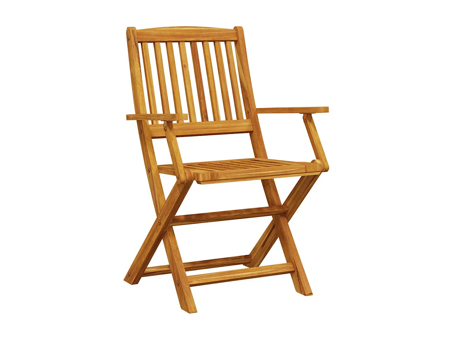 Juego comedor de jardín 7 piezas madera maciza acacia 180x90x75cm