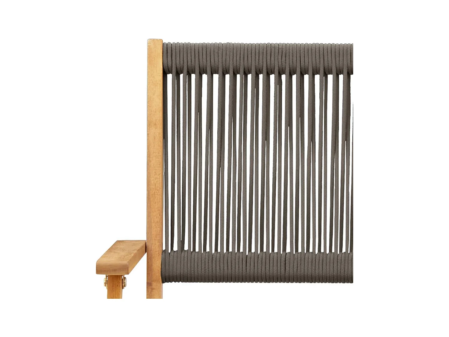 Ensemble à manger de jardin 7 pièces gris polypropylène bois massif